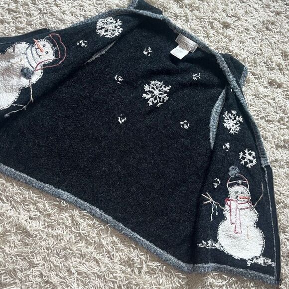 Christmas/HolidaySnowman 3D Sweater Vest By Mandal Bay Women’s Large - Picture 9 of 12
